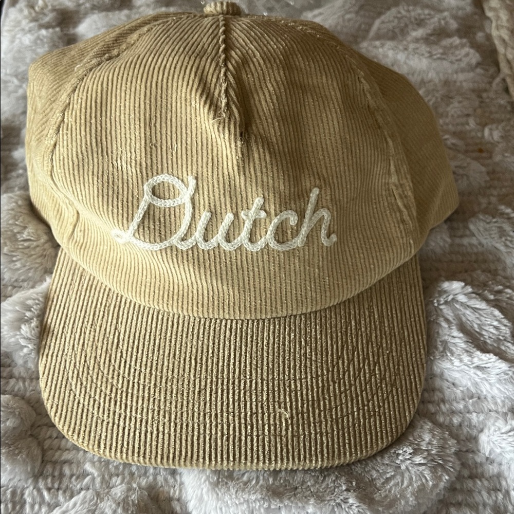 Dutch Bros qTan Corduroy Cap with Embroidered Logo